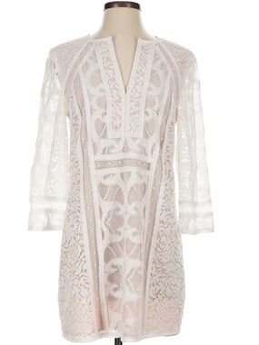 BCBGMaxAzria White Lace Mini Dress